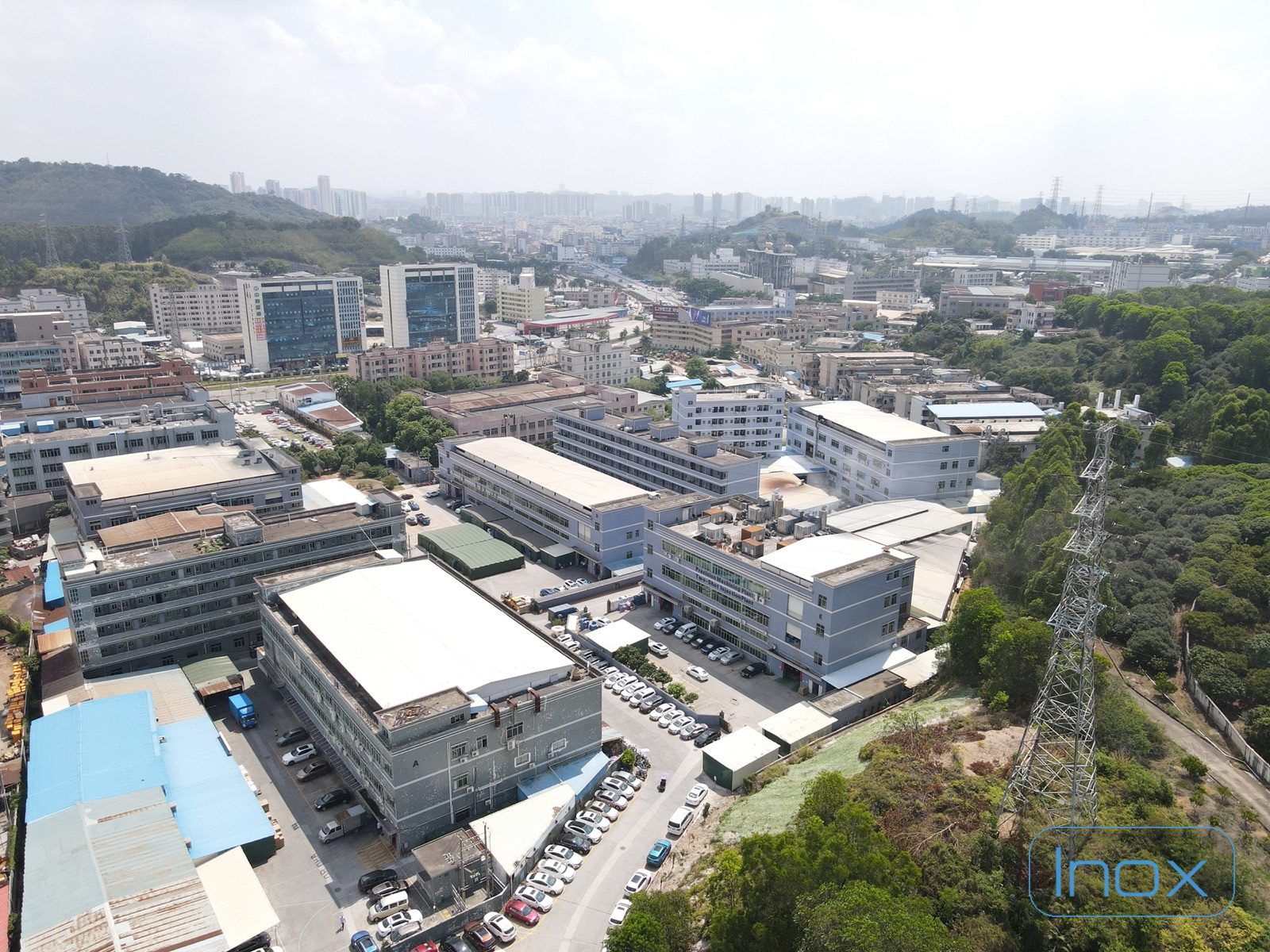 Aerial view of the SunOn Group manufacturing campus in Dongguan, China