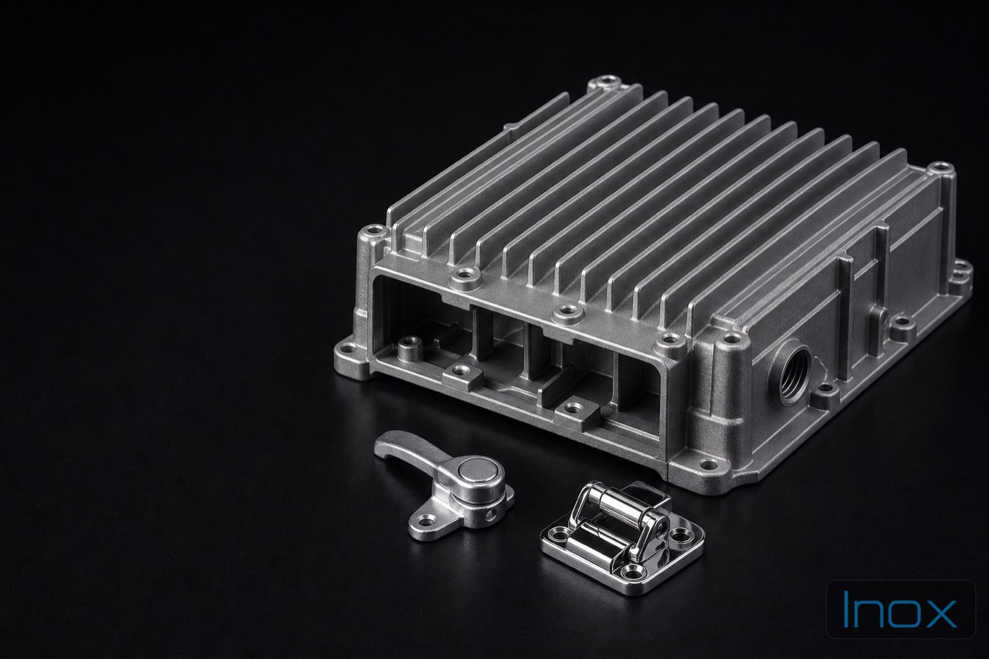Die-cast aluminum telecom enclosure and appliance hardware