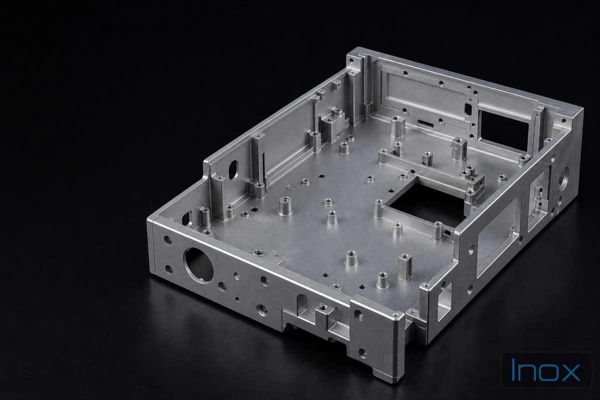 Die-cast aluminum instrument chassis for medical equipment
