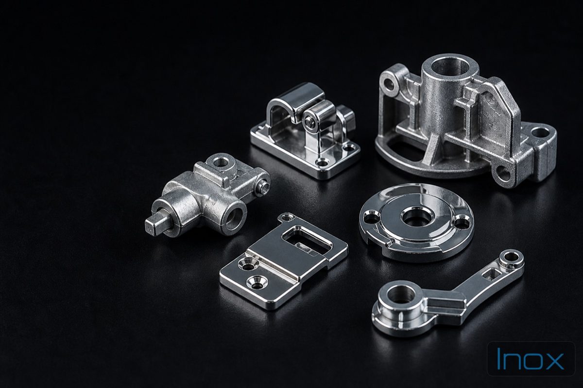 Small precise zinc die-cast parts, some chrome plated